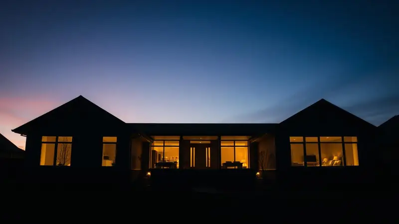 Modern high performance home representing Pressler Home Performance website and lead generation work